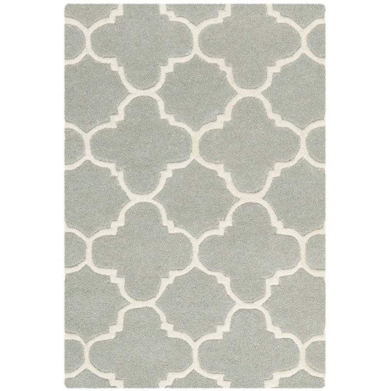 Carolene Hand Tufted Wool Geometric Rug, Rectangle 2' x 3'