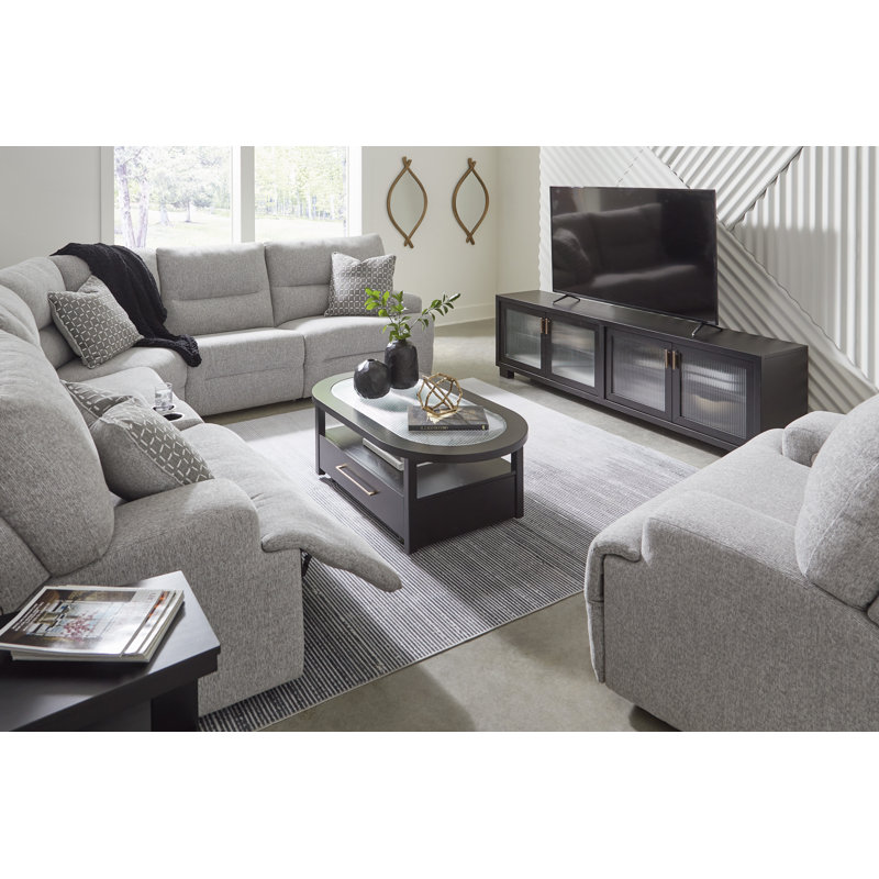 Fauteuil inclinable électrique surdimensionné Acklen, Gris