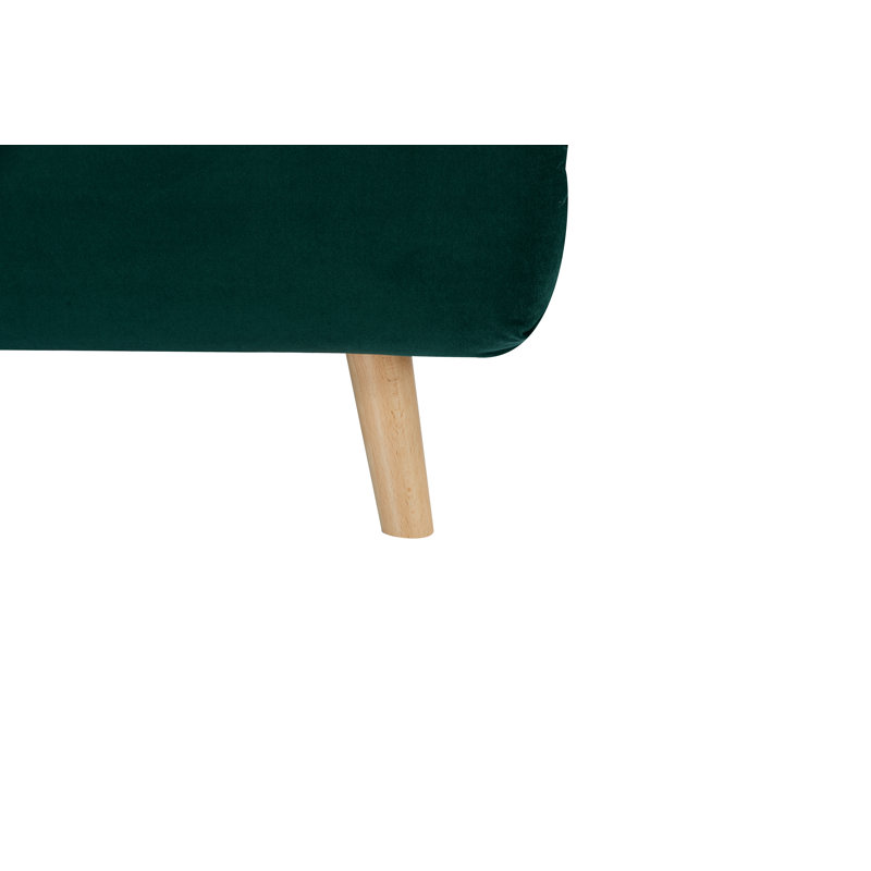 Boonton 2 Seater Velvet Sleeper, Green