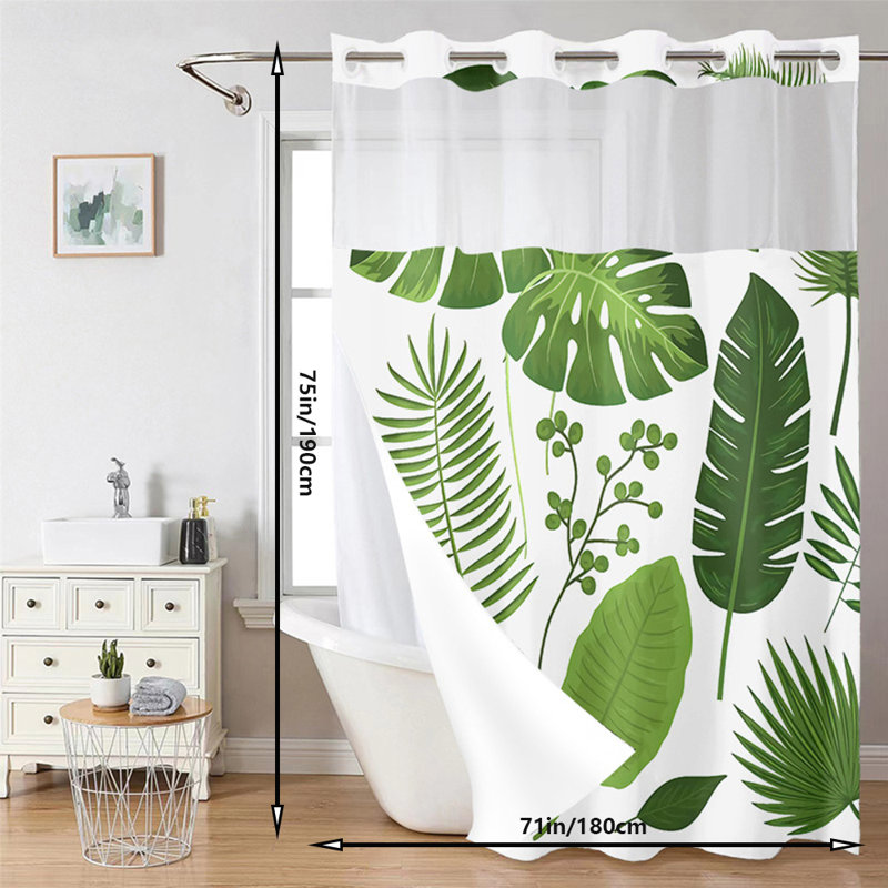 Rideau de douche à double couche