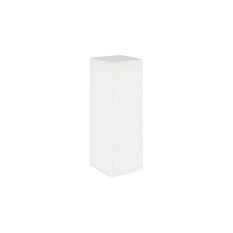 String Theory Pedestal, White Stone, 44" H x 14" L x 14" D