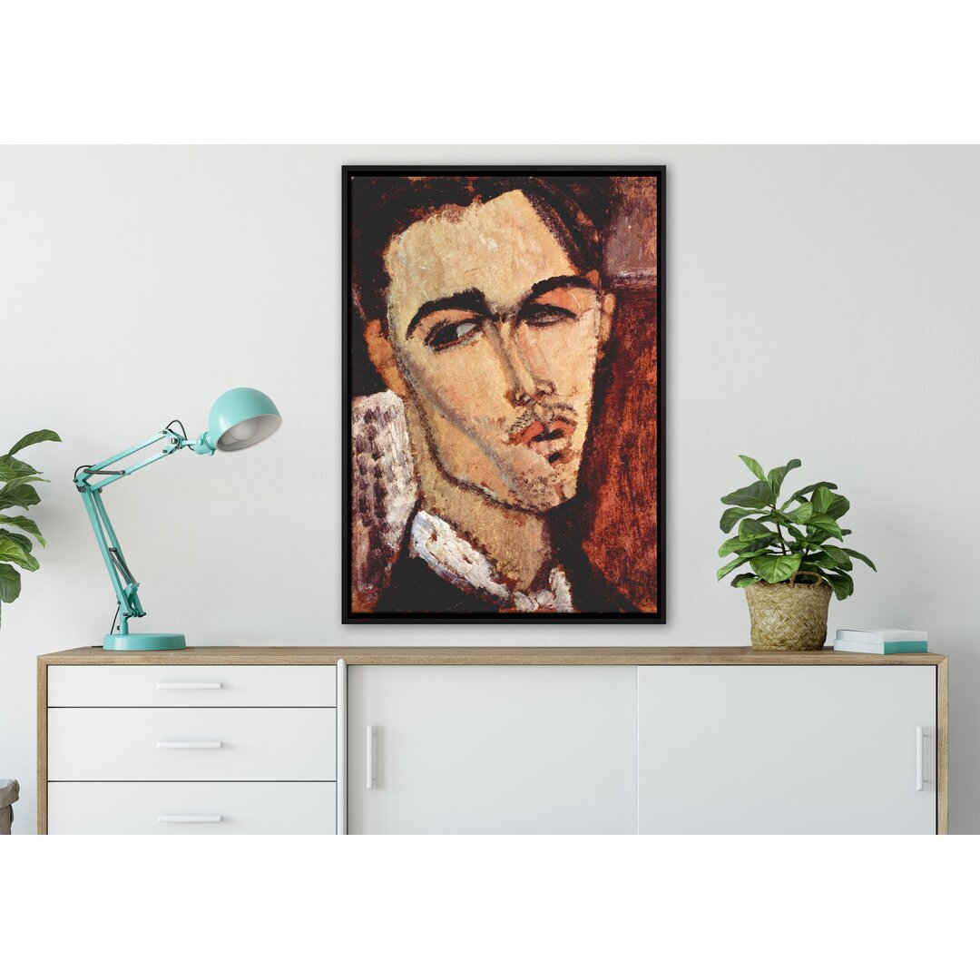 Gerahmter Kunstdruck Leinwandbild Porträt von Celso Lagar von Amedeo Modigliani