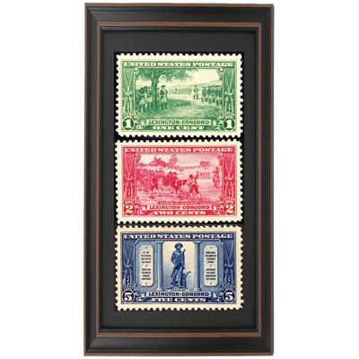 Lexington Concord 1c, 2c, & 5c US Stamp Series, Circa 1925 | Framed Print -  Alcott HillÂ®, 2AF39247444A4984983B05F0B6752704