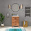 Plateau de meuble-lavabo simple en céramique 24 po avec lavabo seulement 24 po