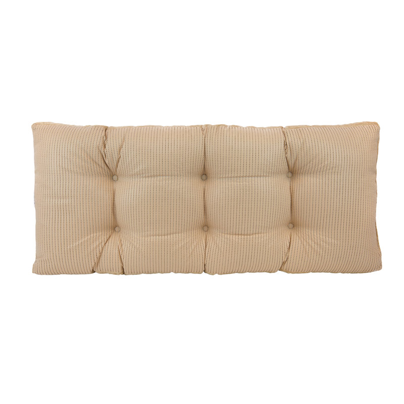 Coussin de banc en chenille antidérapant, L 35 po x P 14 po, Naturel