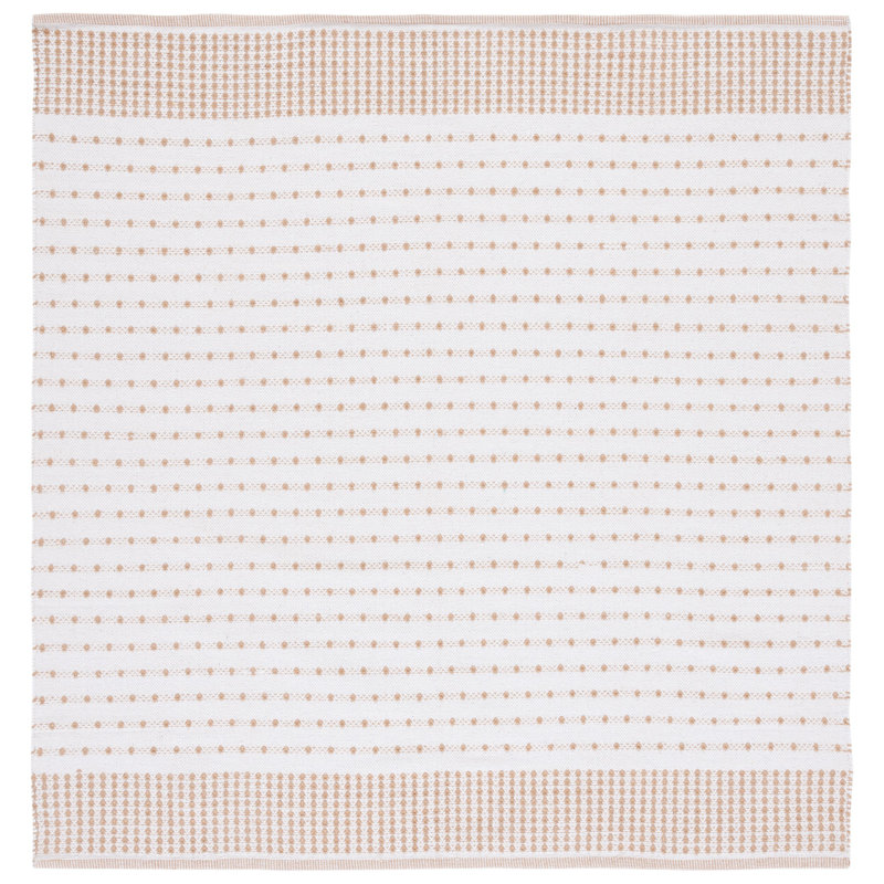 Tapis en coton à tissage plat Aitken, Carré 6 pi