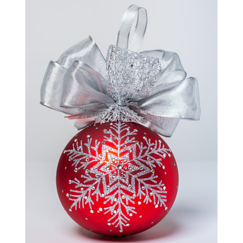 6'' Handmade Glass Ball Ornament