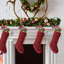 Paquet de 4 bas de Noël de Noël, ensemble de 4 bas de Noël tricotés pour cheminée, décorations de fêtes-1364327686