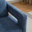 Fauteuil d'appoint pivotant revêtu de tissu bouclé-112730288