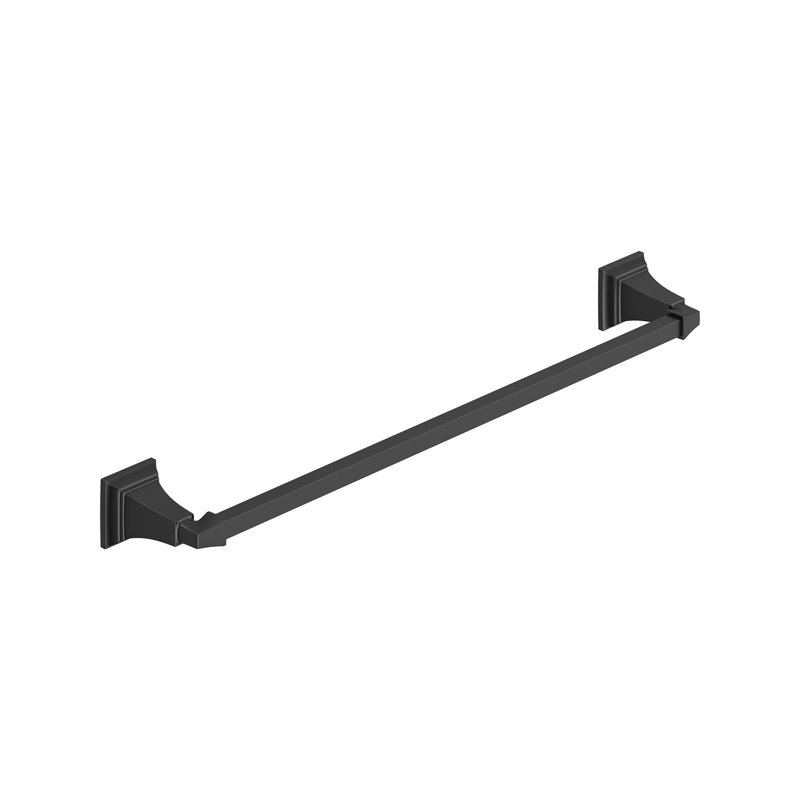 Barre à serviettes murale 26,25 po, Noir mat
