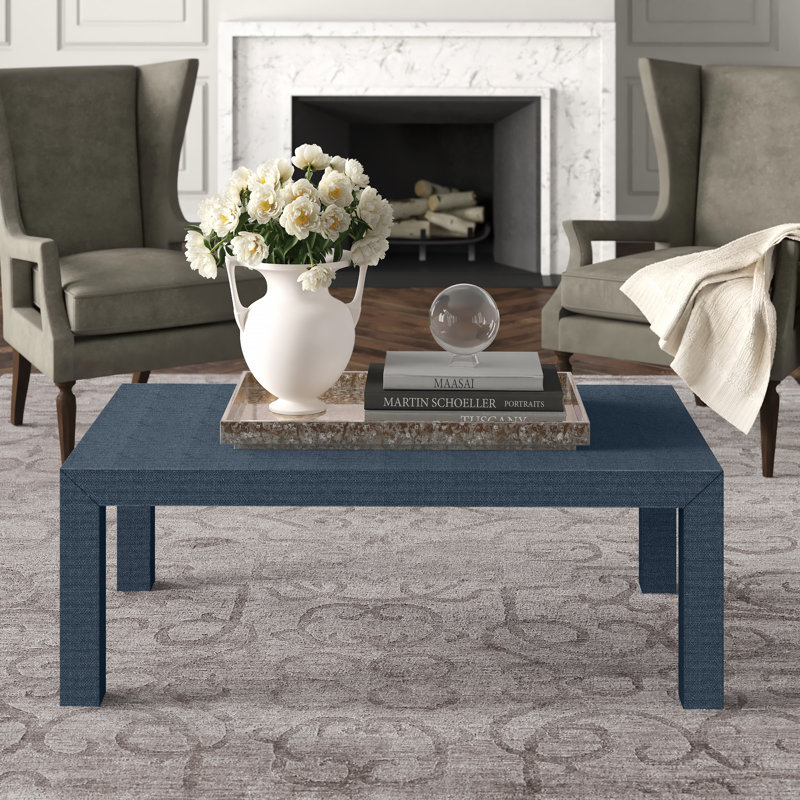 Parsons Coffee Table, Navy Blue