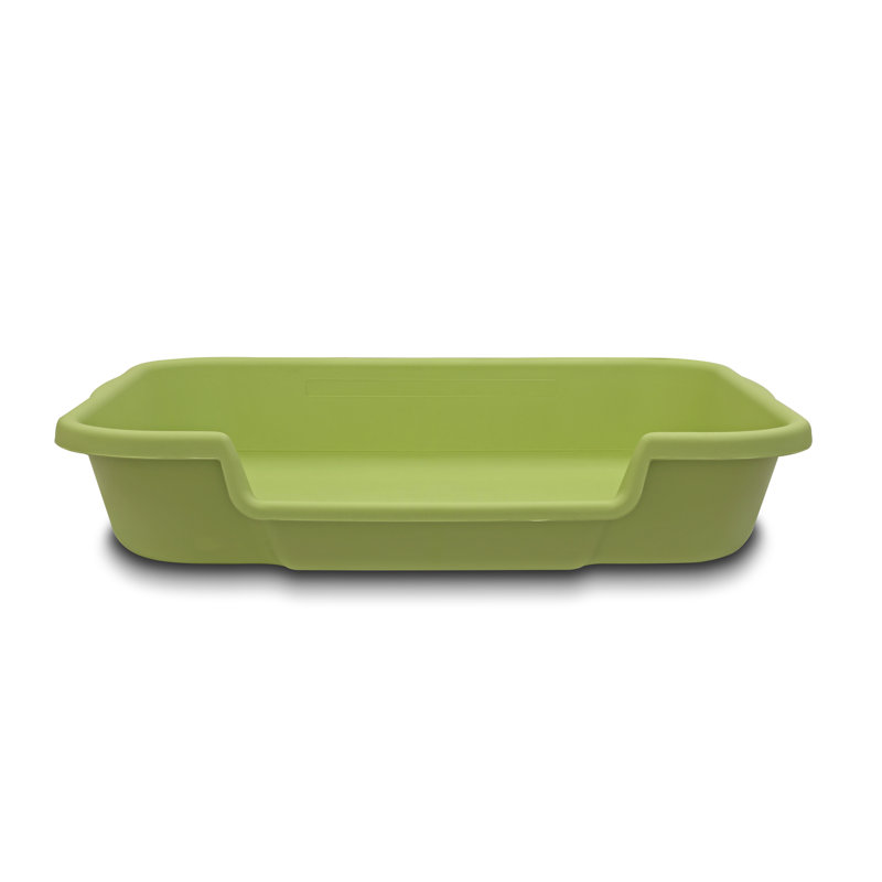 Litière standard en plastique Babbie, H 5 po x l 24 po x P 20 po, Vert pomme
