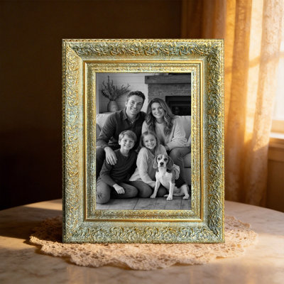11" x 14" Antique Gold 1PC Desk Picture Frame for Family Photo Display
