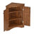 Brown Triangle Storage Cabinet With Adjustable Shelves, High - Quality , Metal Hardware, Falling, Suitable For Pantry And Corridor Brown, Material, Ample Space Snacks Fruits,
