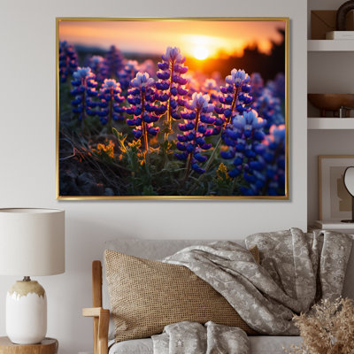 Sunrise Blue Bonnets Field II - Blue Bonnets, reproduction d'art sur toile