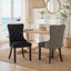 Chaises de salle à manger en velours classique-1695667274