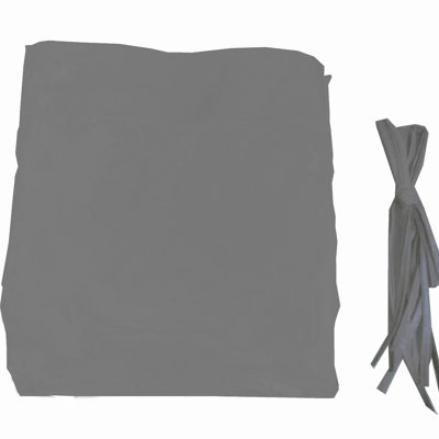 Housse de remplacement pour auvent pour pergola courbée 12 x 9 pi en gris. Le matériau offre une protection, une résistance à l'eau et à la décoloration. Abat-jours rétractables pour une protection solaire personnalisée. Assemblage simple