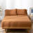 100% Washed Cotton Sheet Set Extra Deep Pocket Linen Like Textured-404490825-404490826