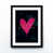 Matte Black/White Framed selected