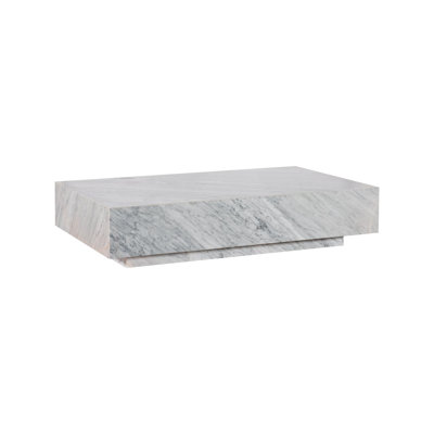 Marble Coffee Table, White