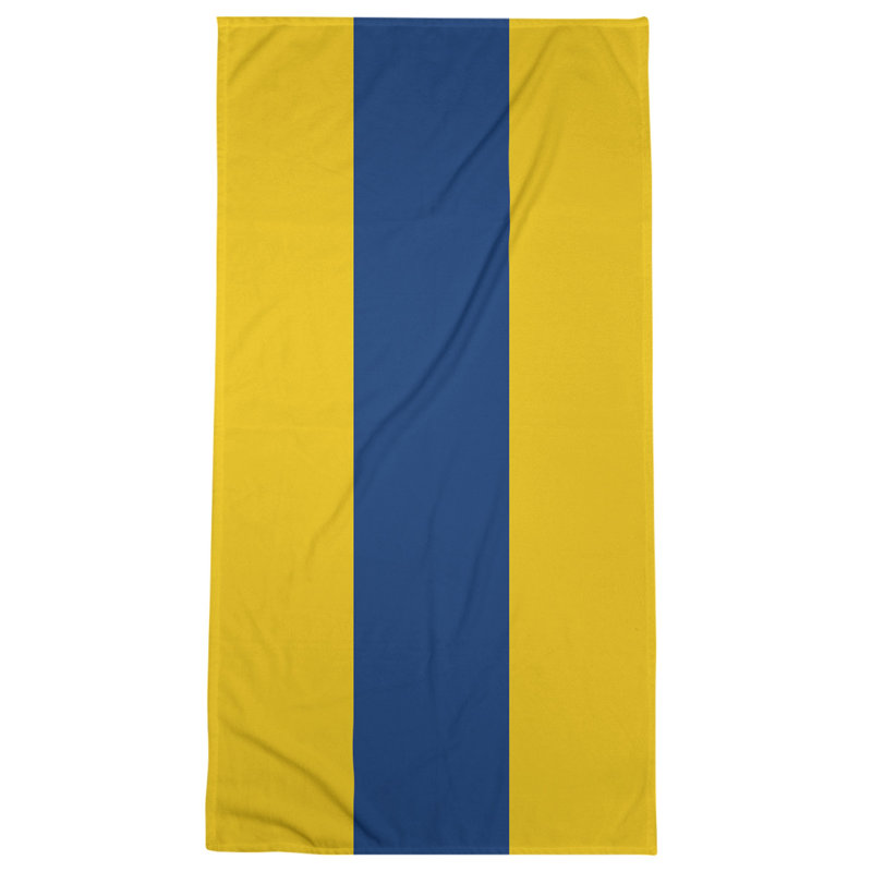 Beach Towel, Yellow/Blue