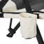 Chaise de camping 3 places inclinable à dossier haut avec accoudoirs et appui-tête, capacité de poids de 260 lb