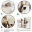 «Vintage Donkey Journey In The Desert», ensemble d'art mural 4 pièces-740797642