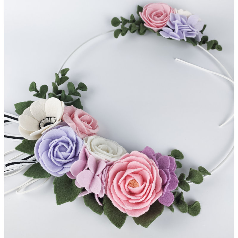 Faux Rose Metal Wreath