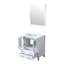 30 In. W White Vanity For Bathroom, 18.25 D, Ceramic Top, 28 Mirror, Soft - Closing Feature, Storage, Scratch Proof Top Bath Vanity, Mechanism, One Cabinet And Drawers, Countertop