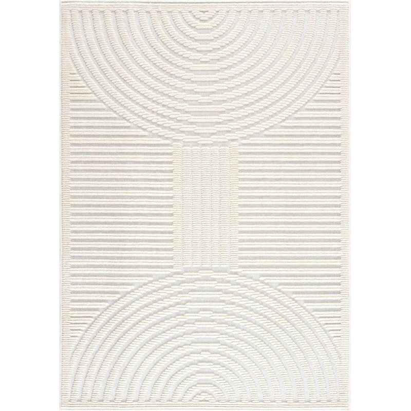 Amimma Abstract Machine Woven Area Rug, Rectangle 5' x 7'2"