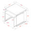 Ensemble de 2 tables gigognes Nita