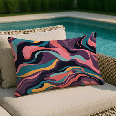 Electric Circuitry Indoor And Outdoor Throw Pillow