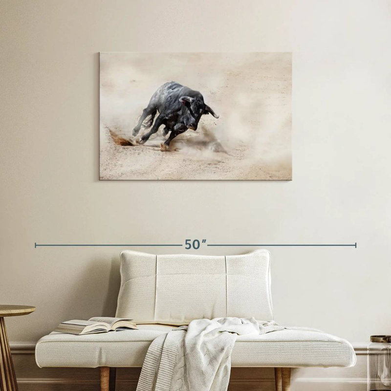 Brampt Charging Bull, 24" H x 36" W