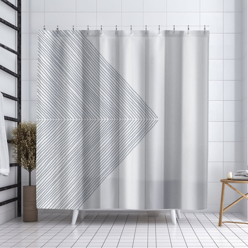Coco Shower Curtain, Gray