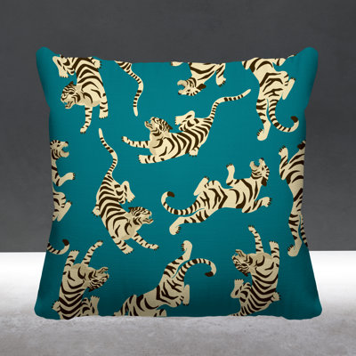 Tigger Boho Tiger Indoor/Outdoor Throw Pillow
