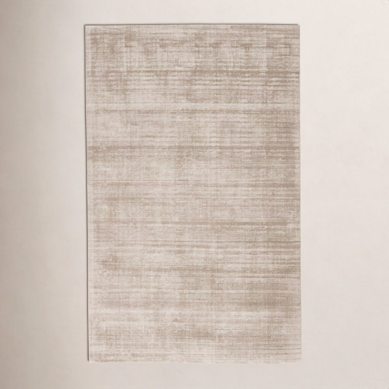 Tapis gris tissé à la main Owens, Rectangle de 10 pi x 14 pi