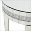 Table de déjeuner ronde à miroir