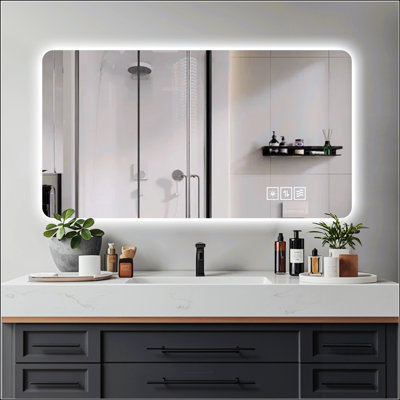 Miroir d'éclairage mural à DEL avec fonctions multiples et qualité supérieure
