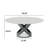 Maxwell Modern Round Dining Table for 4-8 with Sintered Stone Tabletop, X Carbon Steel Base Pre-Assembly-304120421-311459179