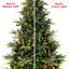 Sapin de Noël artificiel mince 6,5 pi pré-éclairé Aspen | 200 lumières claires UL, base en métal-1843067693