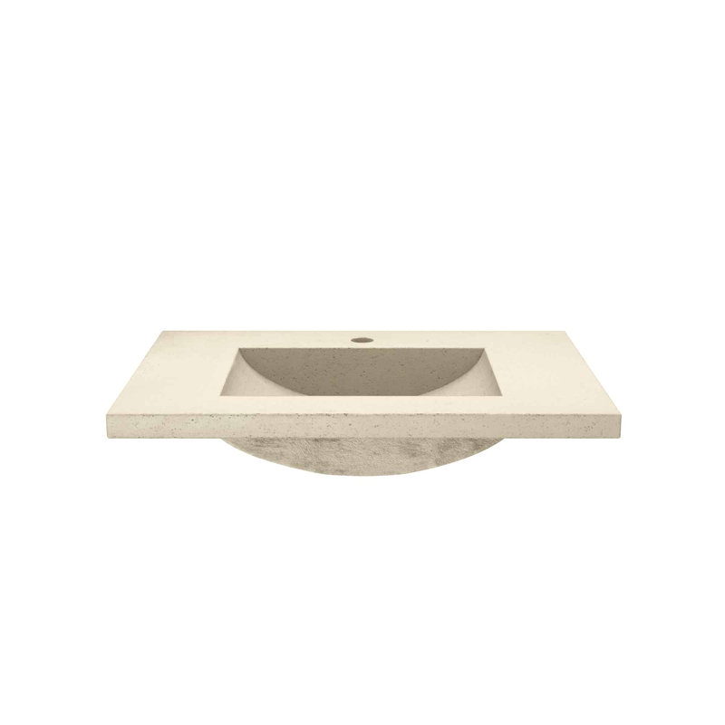 30.5" Single Bathroom Vanity Top with Sink, Sand, Single