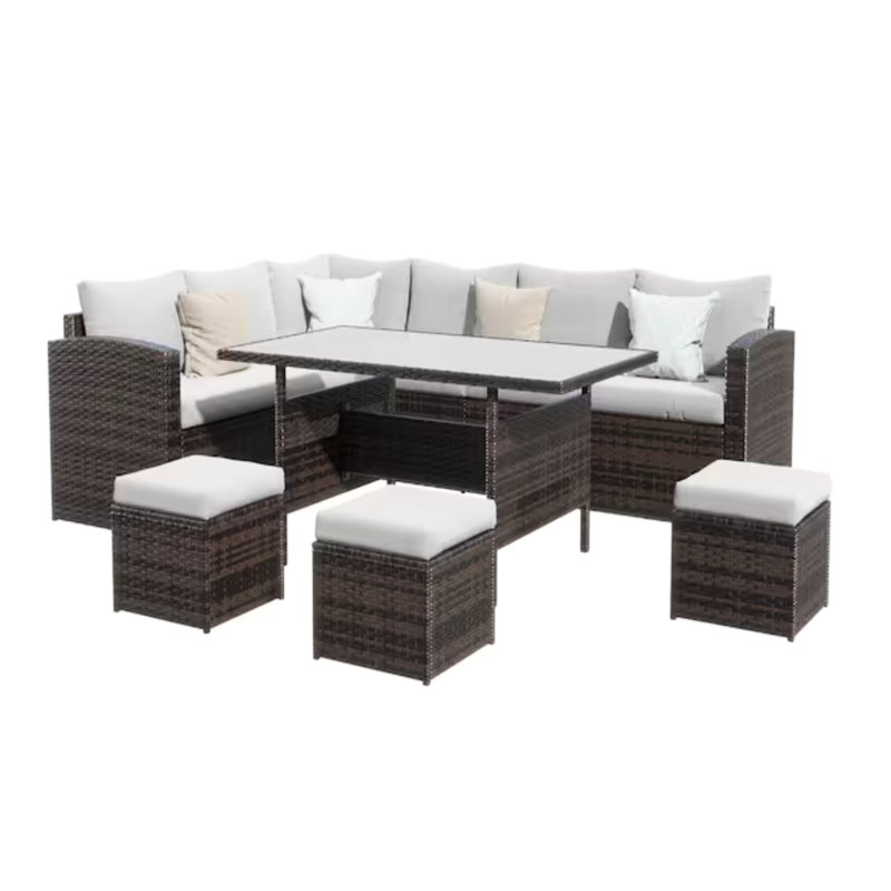 14.84 " W Patio Sectional Set