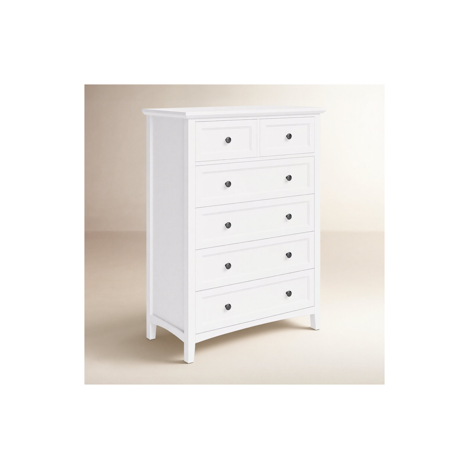 Renee 5 - Drawer Dresser, White