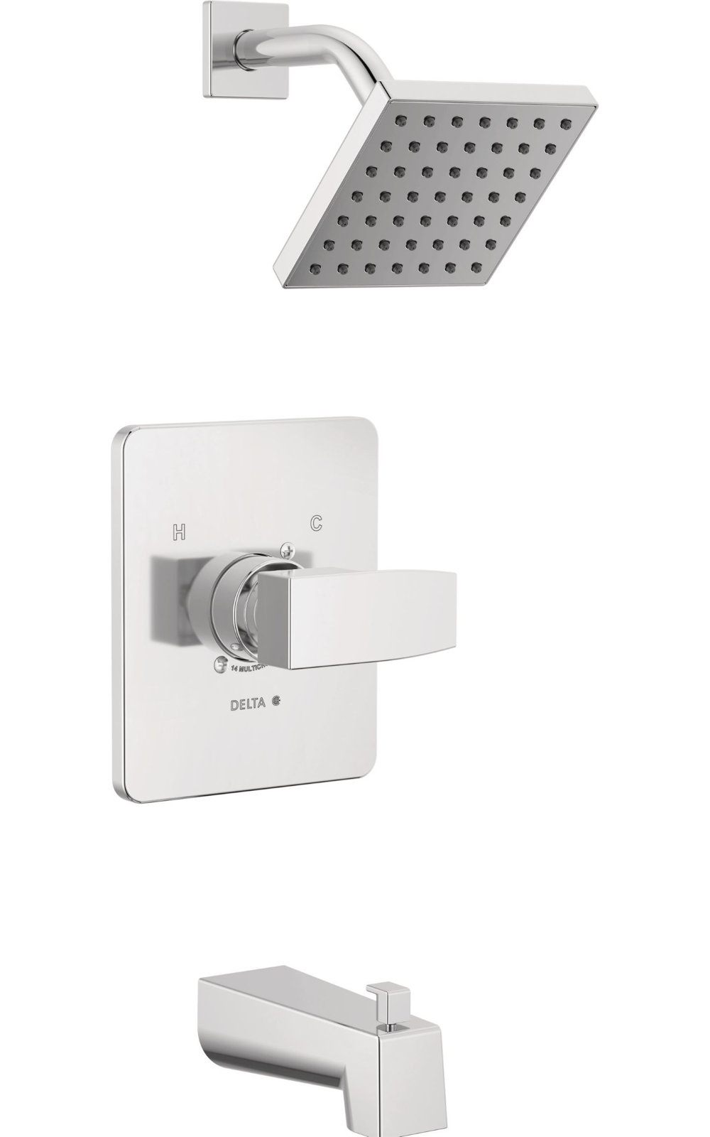 Modern Monitor 14 Series Tub and Shower Trim, Chrome