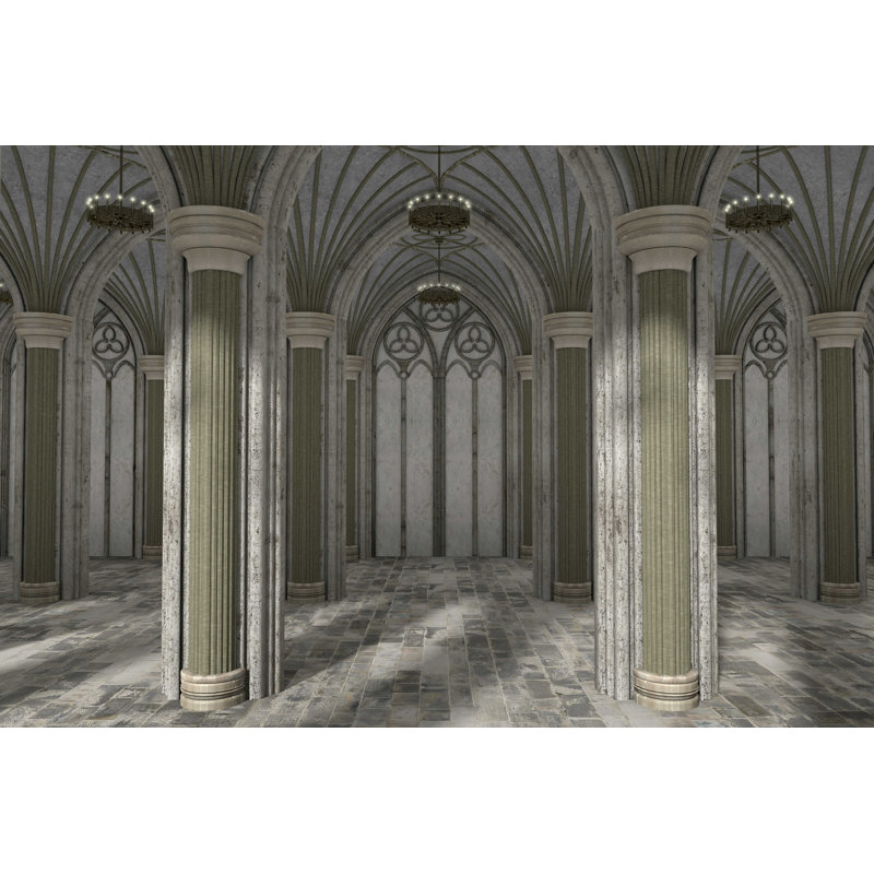 «Gothic Hall Interior», impression sur toile tendue, H 8 po x l 12 po