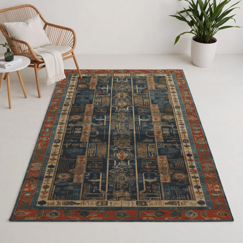 Tapis brun d'intérieur et d'extérieur, Rectangle 5 pi x 7 pi