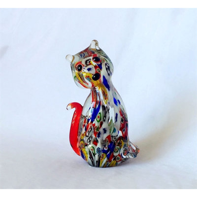 Art de chat en verre