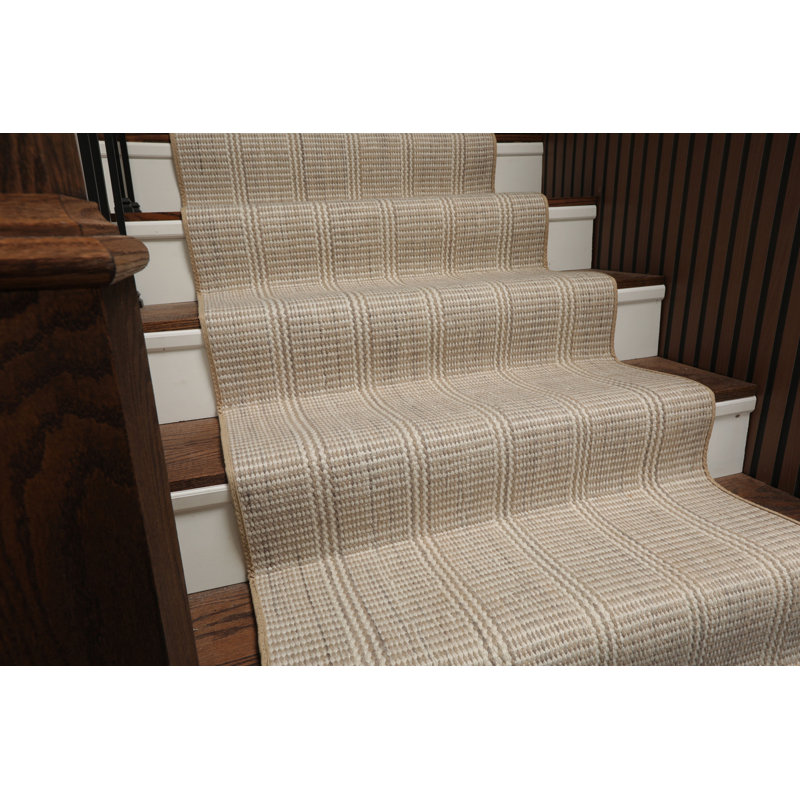 Tapis en laine fait à la main sur mesure, Tapis de couloir 2 pi 7 po x 33 pi