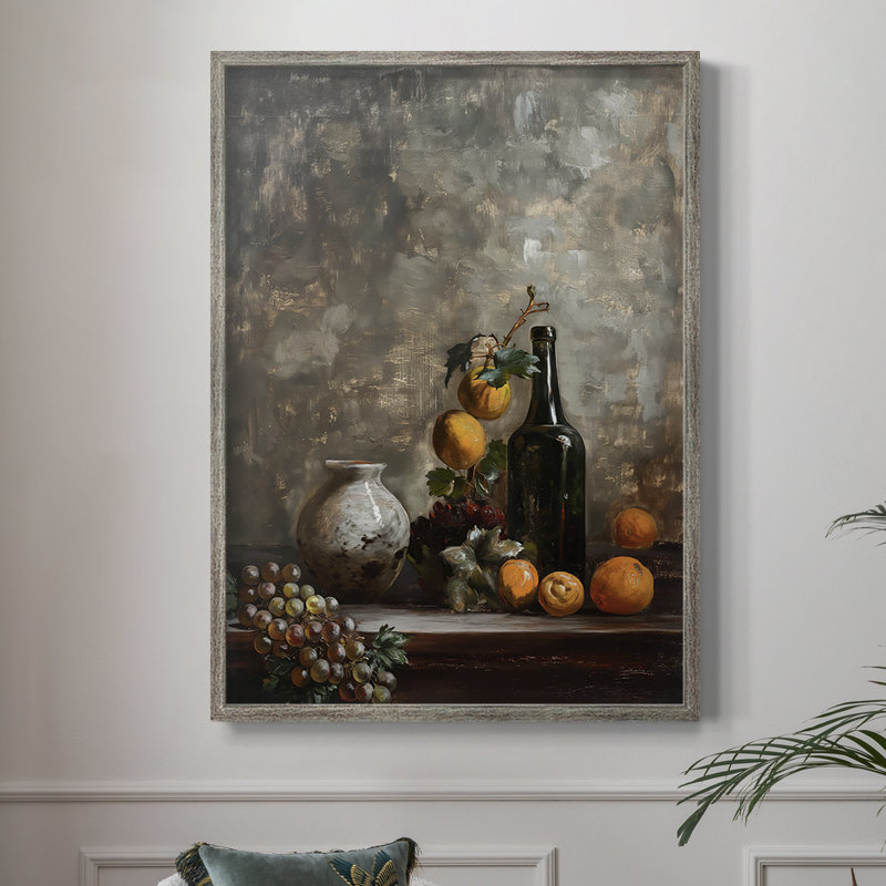 Reproduction encadrée FLORAL Series DCCXVI - bois massif, H 11 po x l 9 po