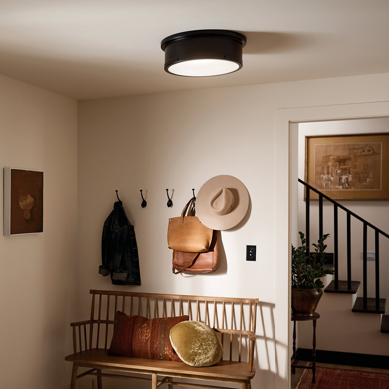 Zhazira Flush Mount, Black